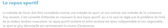 Found on a sports doctor's website: ultra-conservative and protectionist attitude, saying it's essential to stop sport in and out of school