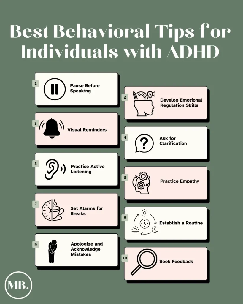 Best Behavioral Tips for Individuals with ADHD